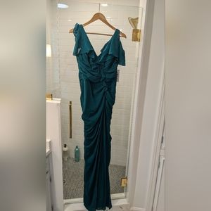 Teal Gown - Badgley Mischka